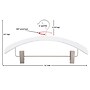 Nahanco 16" Wood Retro Suit Hanger, Low Gloss White, 100/Carton (40117RC)~#|#~CD736AD7-26B9-48FD-BEED11E49CACFD61_sc7