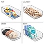 iDESIGN Small Stackable Plastic Storage Bin, Clear, 4/Pack (28346M4)~#|#~CD74763A-39EF-4F45-B5C506C1489385C2_sc7