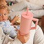 Elemental Commuter Series Stainless Steel Triple Wall Insulated Tumbler with 2 Straws & Handle, 40 oz., Rose (ET40RS10)~#|#~CD7506F2-7A84-48BB-A916DB7C8BAD32FA_sc7