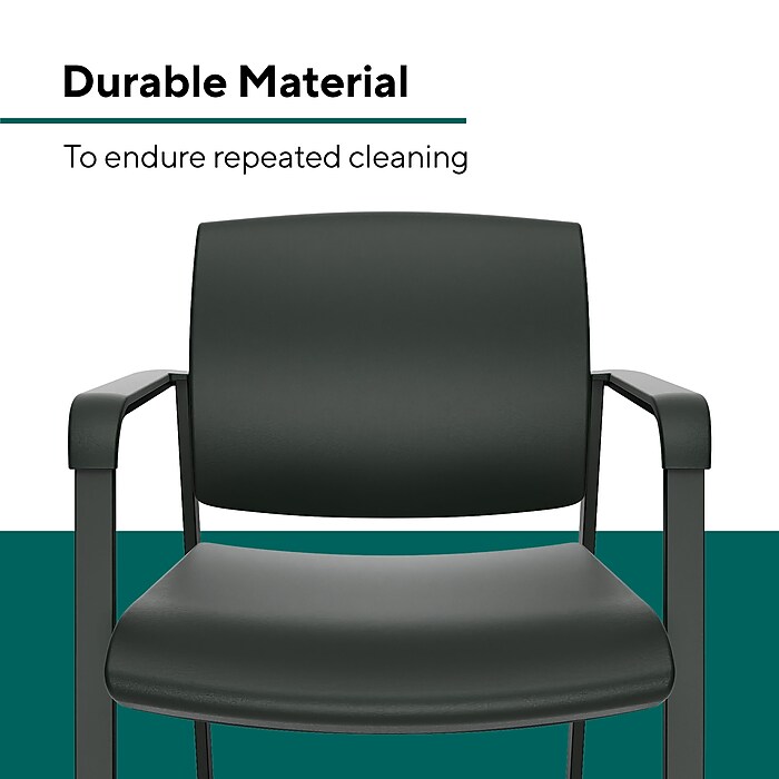 Workplace2.0 Health™ Esler Polyurethane Guest Chair, Black