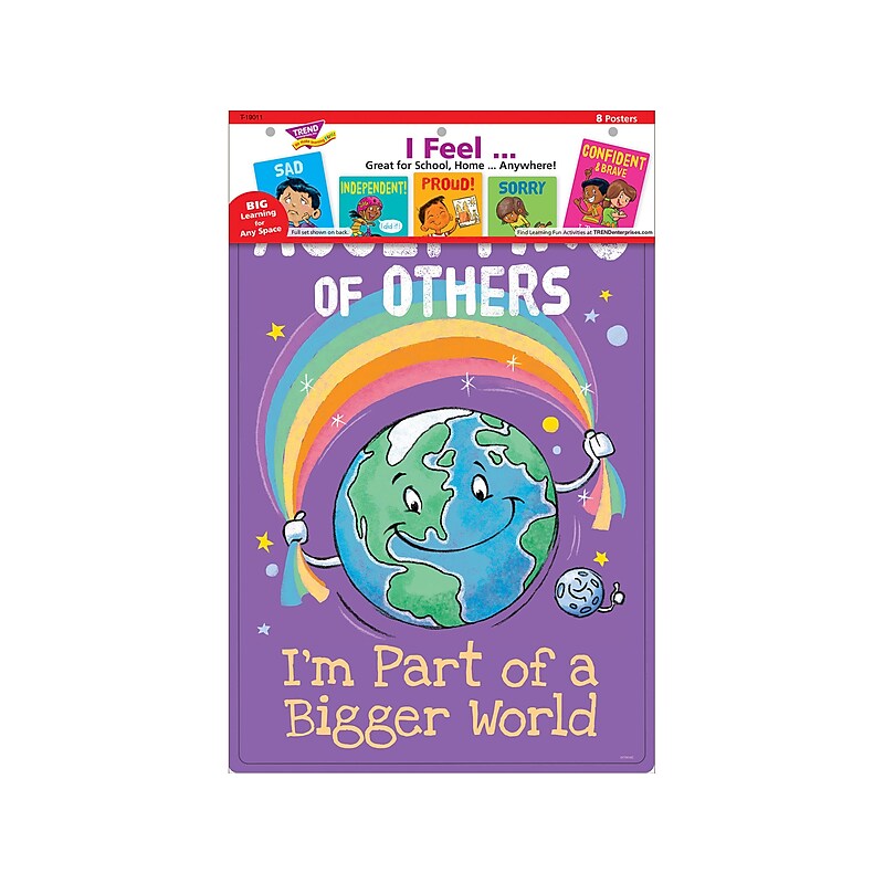 Trend Enterprises I Feel Emotions Engaging Posters, 8/Set (T19011) image 1