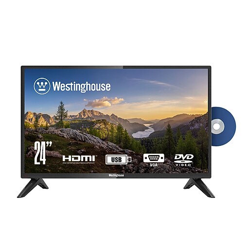 Westinghouse 24″ HD DVD Combo TV (WD24HX5201) | Staples
