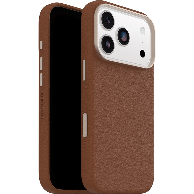 OtterBox Symmetry MagSafe Phone Case for Apple iPhone 17 Pro, Desert Saddle Brown (77-99048) image 1
