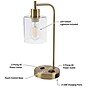 Lavish Home 16.14"H LED Table Lamp with USB Ports, Gold, 2/Set (72-LMPDKIND-1G-2)~#|#~CD820742-3DD6-4EDE-91D75821185437E4_sc7