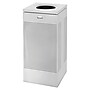Rubbermaid Silhouettes Metal Trash Can with Open Top Lid, 16 Gallon, Stardust Silver Metallic (FGSC14EPLSM)~#|#~CD82DC16-ACD2-4A95-98D150CA7244DDD1_sc7