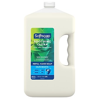 Softsoap Soothing Clean Liquid Hand Soap Refill, Aloe Vera Scent, 1 Gallon (201900)