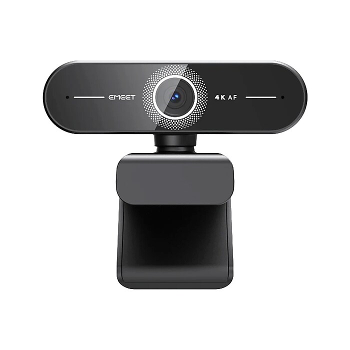 EMEET SmartCam 4K HD 3840 x 2160 WebCam, Tripod-Mount, Black
