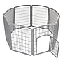 Iris 8-Panel Plastic Pet Playpen, Gray (598768)~#|#~CDA86969-4E5E-4038-A6159E5C74CAA05F_sc7