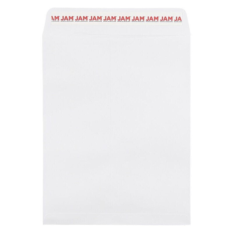 JAM Paper Self Seal Catalog Envelope, 8 3/4" x 11 3/4", White, 100/Pack (356838568D) image 1