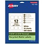 Avery EcoFriendly Rectangle Multipurpose Labels, 1-13/16" x 2-3/16", White, 600/Box (94233)~#|#~CDAC9300-7597-4D20-AB916BC160D6A0AC_sc7