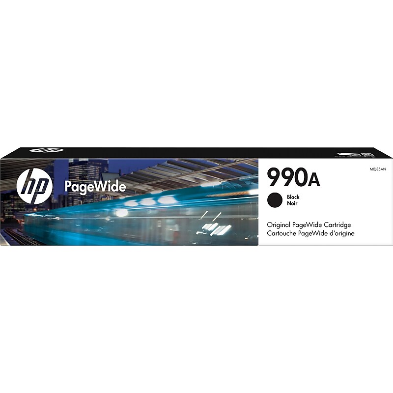 HP 990A Black Standard Yield Ink Cartridge, Prints Up to 10,000 Pages (M0J85AN) image 1