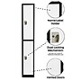 AdirOffice 72'' 2-Tier Black and White Storage Locker (ADI629-202-B-W)~#|#~CDBBC4FF-C0E5-47AA-9689EB91333D6BE2_sc7