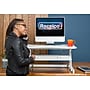 Rocelco 32"W Adjustable Standing Desk Converter, White (R ADRW)~#|#~CDC0CBD3-8C34-4F04-9C85AFF46BC86E0D_sc7