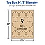 Avery 2-1/2" Diameter  Blank Price & Merchandise Tags, Kraft Brown, 225/Carton (95326-KMT25)~#|#~CDC8E54E-7903-43FE-AAD87B283B484D72_sc7