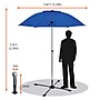 SHAX 6199 Work Umbrella and Stand Kit, Lightweight, (12966)~#|#~CDCE008F-B0FB-47BA-A6615051292F09AA_sc7