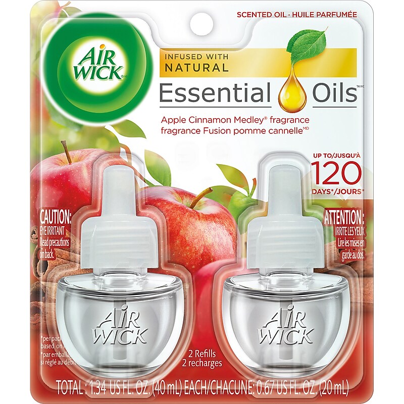 Air Wick Scented Oil, Apple Cinnamon Medley, 2/Pack (6233880420) image 1