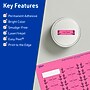 Avery Laser/Inkjet Rectangle Multipurpose Labels, 2/3" x 1-3/4", Bright Pink, 1760/Pack (94209)~#|#~CDE0DCD4-B928-4114-8F029A6A528801F4_sc7