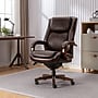 La-Z-Boy Winston Ergonomic Faux Leather Executive Big & Tall Chair, 400 lb. Capacity, Brown (44763)~#|#~CDE28A51-ED9E-47B3-9B778E5B05723419_sc7