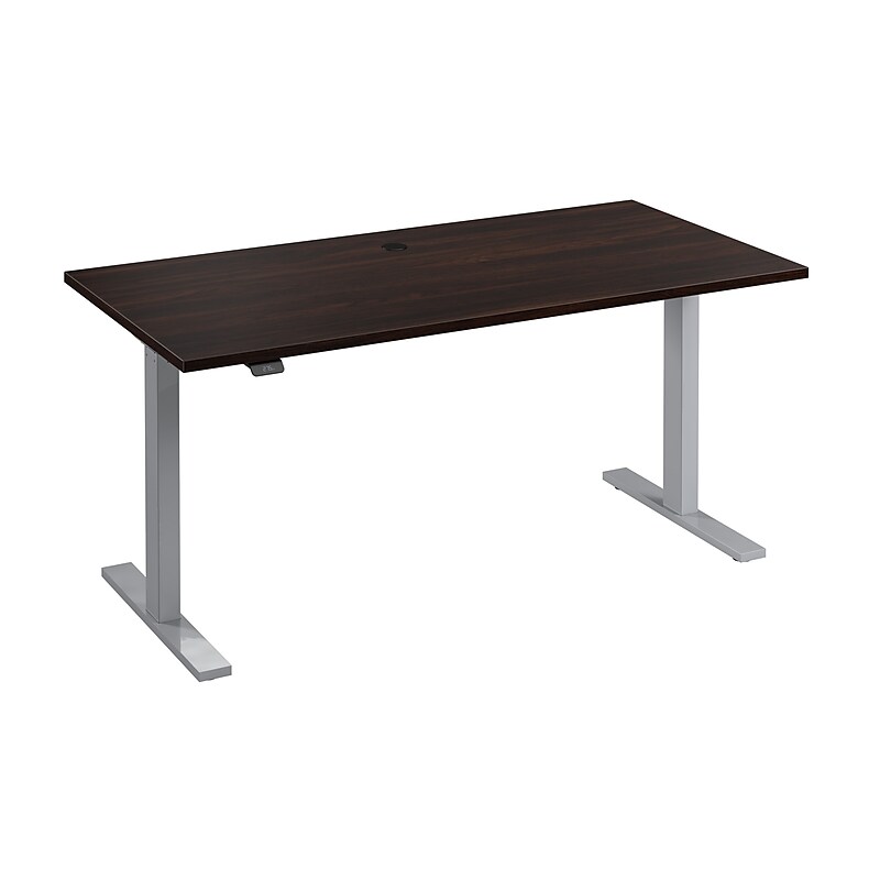 Bush Business Furniture Move 60 Series 60"W Electric Height Adjustable Standing Desk, Black Walnut/Cool Gray (M6S6030BWSK) image 1