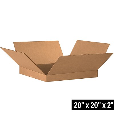 LexCorps 20x14x10 Corrugated Shipping Boxes - 32 ECT, Strong Cardboard, 20-Pack (Made In USA)