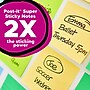 Post-it Recycled Super Sticky Notes, 3" x 3", Canary Collection, 70 Sheets/Pad, 5 Pads/Pack (654R-5SSCY)~#|#~CDE644B8-4E1C-4851-90F744F86D3CD2B5_sc7