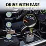 Overtime A50 72W USB-C and USB-A Car Charger with 2 ft Retractable USB-C Cable, Black (OCA50BK) ~#|#~CDE6B628-2198-4FD9-92DC9A98604CA7E2_sc7