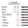 uni-ball Vision Needle Rollerball Pens, Fine Point, 0.7mm, Assorted Ink, 8/Pack (1734916)~#|#~CDE8A8AB-1095-4526-A80CA802F88004D8_sc7
