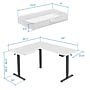 Mount-It! Large 63"W Electric Corner Adjustable Standing Desk, White/Black (MI-15017)~#|#~CDEAC393-EF60-479A-A36F8733E0C0DD64_sc7