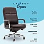 La-Z-Boy Opus Ergonomic Bonded Leather Swivel Executive Chair, Dark Brown and Chrome (CCHR10015E)~#|#~CDF69B2E-B4B3-46A8-909449DF5BBC4BD2_sc7