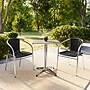 Flash Furniture Lila Indoor-Outdoor Table Set with 2 Chairs, 23.5" x 23.5", Aluminum/Black (TLH24SQ020BKCH2)~#|#~CE03D4C6-2AA6-4493-969073D76F55F44A_sc7