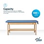 Aristo Wood H-Brace Physician Exam Table with Shelf, 2 Drawer Cabinet, Paper Cutter, Holder, 500lbs. Capacity, Blue~#|#~CE069F32-1E96-48A6-B19F608FBDAA6A71_sc7