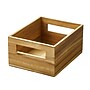 iDESIGN Small Stackable Wood Storage Bin, Natural (40058)~#|#~CE0784ED-564A-48CD-ABEB420B760AE9CD_sc7