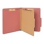 Staples 60% Recycled Pressboard Classification Folder, 1-Divider, 1.75" Expansion, Letter Size, Brick Red, 20/Box~#|#~CE0DDEEC-594A-4DDC-B4536A597A6154A9_sc7