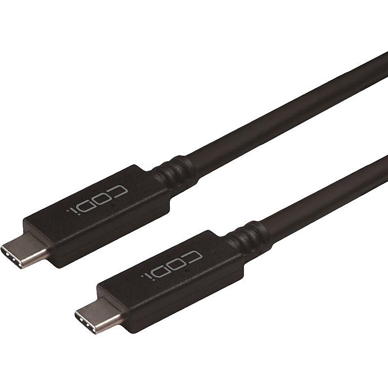CODi 3' USB-C to USB-C Power Cable, Black (A01150) image 1