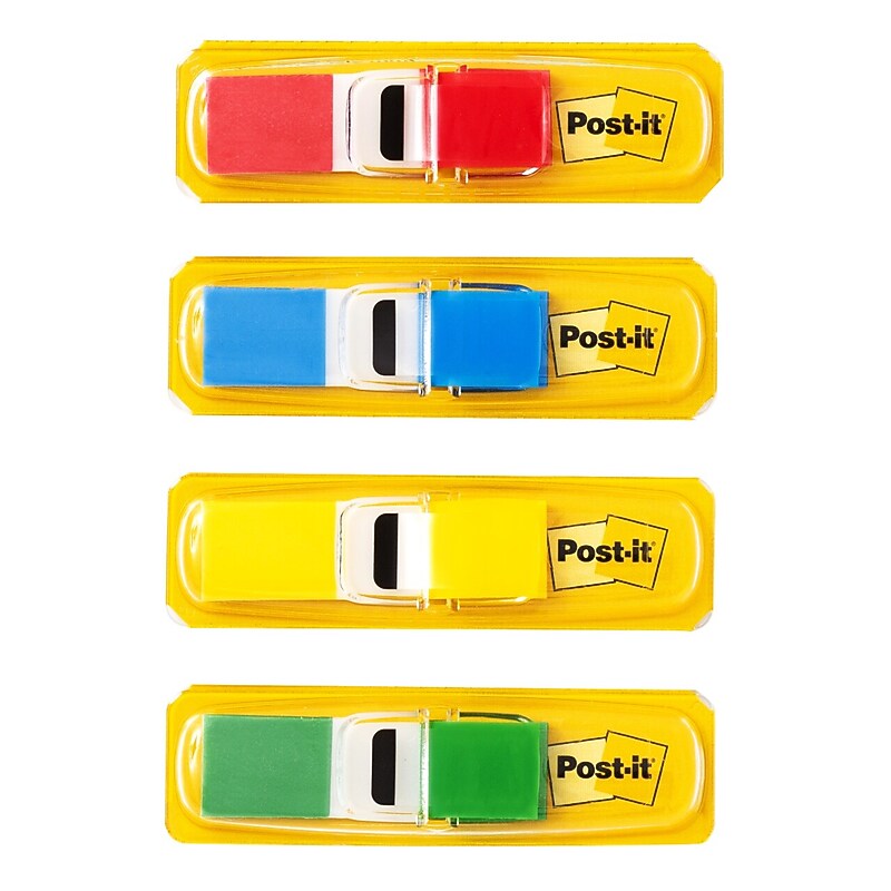 Post-it Flags, .47", Assorted Colors, 140 Flags/Pack (683-4) image 1