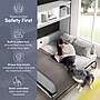 Bestar Pur 80W Full Horizontal Murphy Bed with Overhead Storage, White (26948-000017)~#|#~CE158F55-F238-4AED-9922EDCF0BBAD52E_sc7