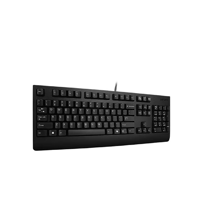 Lenovo Preferred Pro II Wired Ergonomic Keyboard, Black