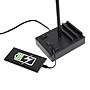 Simple Designs Rectangular Multi-Use 1 Light 15.3" LED Table Lamp with 2 USB Ports and Charging Outlet, Black/White (LT1110-WOB)~#|#~CE184EDF-A672-48DA-A68BB341ED080D23_sc7