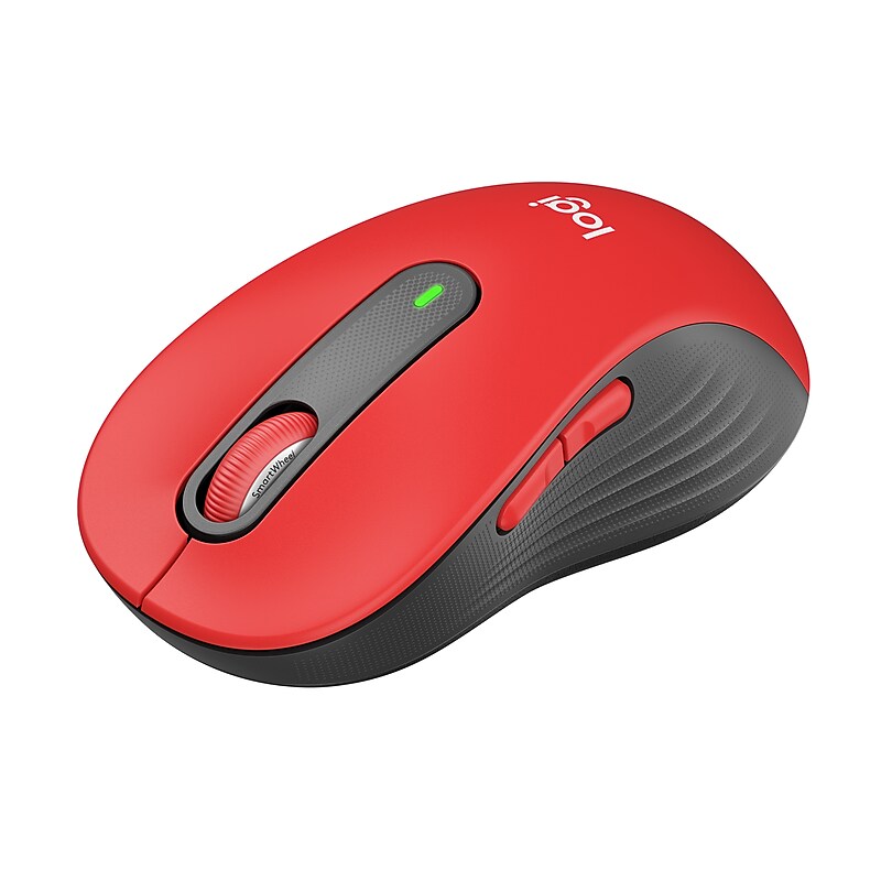 Logitech Signature M650 L Wireless Ergonomic Optical Mouse, Classic Red (910-006358) image 1