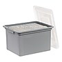 Iris 32 Quart Letter Sized Snap Closure Plastic File Bin, Gray (500227)~#|#~CE20A6D7-728D-44CA-9F690E5B90E70995_sc7