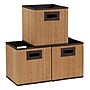 Household Essentials Medium Wicker Storage Cube, 11" x 10.5"x 10.5", 21 Qt., Natural, 3/Pack (ML-7080)~#|#~CE2634C9-79D1-47E8-9729D60B5B19D4D3_sc7