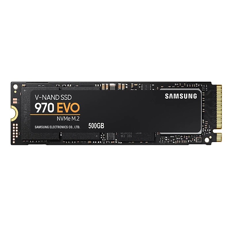Samsung 970 EVO 500GB M.2 PCI Express Internal Solid State Drive, V-NAND (MZ-V7E500BW) image 1