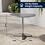 Flash Furniture Lila Indoor-Outdoor 31.5'' Round Table Set with 4 Rattan Chairs, Beige (TLH32RD020BGCH4)~#|#~CE2AE6C6-A228-45B3-AA886903460AF9E1_sc7