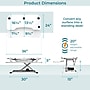 VersaDesk PowerPro 36"W Electric Adjustable Standing Desk Converter, White (SP7643624-00-05)~#|#~CE2B8267-4475-4FFD-A8C410C5532184E2_sc7