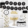 Creative Converting Golden Wishes Birthday Decor Kit, Black/Gold, 6/Pack (DTC9506E1A)~#|#~CE2CDE75-0048-4177-9E5EB021383822D7_sc7