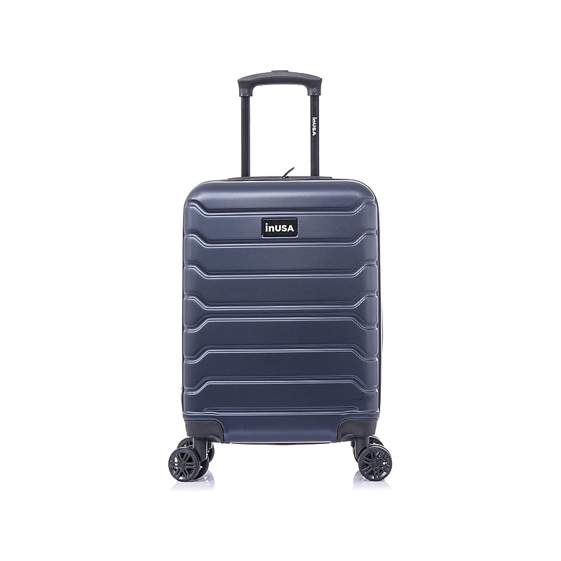 InUSA Trend 20" Hardside Carry-On Suitcase, 4-Wheeled Spinner, TSA Checkpoint Friendly, Blue (IUTRE00S-BLU) image 1