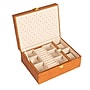 Household Essentials Jewelry Organizer Box with Clasp Closure, Caramel (HE1179)~#|#~CE3A5D5E-2DAE-4BC1-AE5A14BD5641440E_sc7