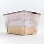 Iris 53 Quart Stack and Pull Plastic Latching Storage Bin, Clear (500211)~#|#~CE3B3407-10D7-4FE0-96B05EDB1C9A9E68_sc7