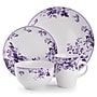 Elama Traditional Rose Stoneware Dinnerware Set, Purple, 16 Piece~#|#~CE3BBC20-D408-4A44-B6C80CDA3209F6A0_sc7