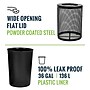 Alpine Industries 4460 Series Steel Mesh Outdoor Trash Can with Liner, 36 Gallon, Black (ALP4460-01-BLK)~#|#~CE3C4737-6F7F-43A2-B89D0E75A57B21CB_sc7